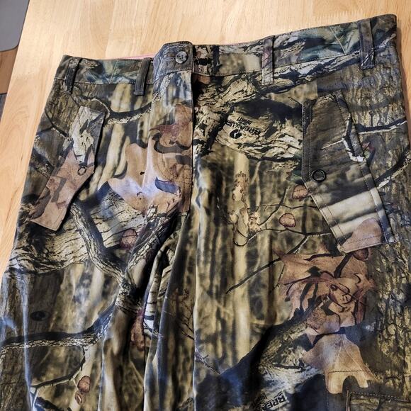 Russel Outdoors M 8/10 Camouflage Straight Leg Cargo Pants Pink Lining Zip Snap - Picture 5 of 16